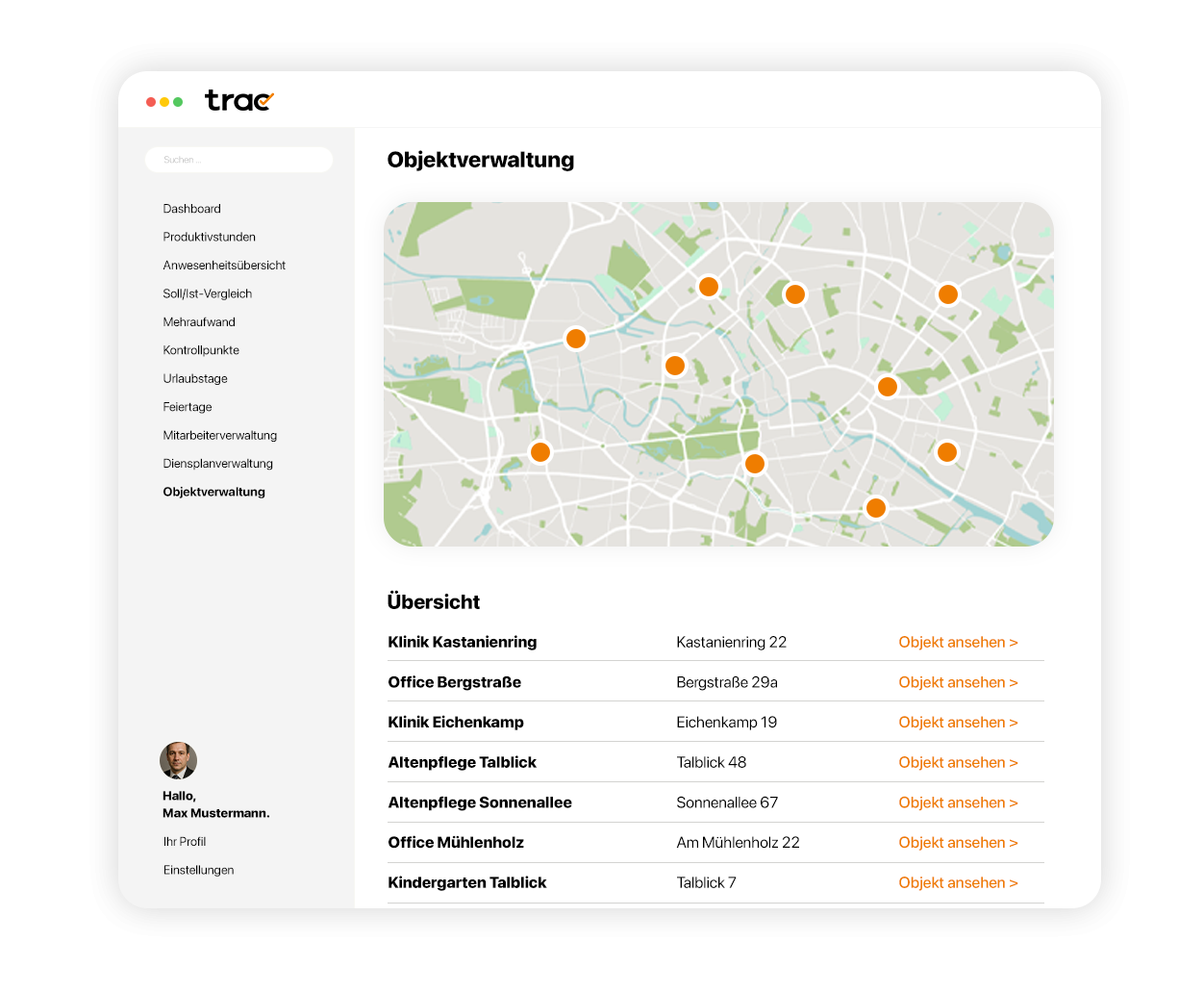 trac Funktionen Objektverwaltung e1db3b9e