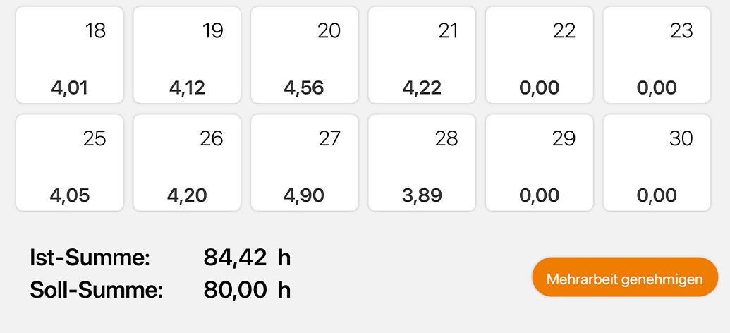 Zeiterfassung Soll Ist Vergleich
